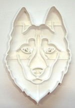 Husky Dog Face Detailed Double Coat Working Sled Breed Cookie Cutter USA PR3851 - £2.99 GBP