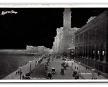 Michigan Avenue Street Vista di Notte Chicago Illinois Il 1914 DB Cartol... - $6.10
