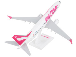 Boeing 737 MAX 8 Commercial Aircraft &quot;Swoop&quot; (C-GORP) White with Pink Tail (S... - £56.12 GBP