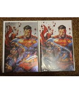 Superman #4 SDCC DC 2023 Kirkham Foil &amp; Virgin Battle Damage Var Set Lim... - £65.04 GBP