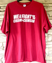 Indiana Football T Shirt We Will Fight Cream &amp; Crimson Hoosiers Mens XXL 2XL VTG - £15.69 GBP