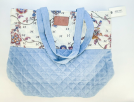 Matilda Jane Good Hart Jane Tote Bag Quilted Floral Chambray Large Cotton - £28.13 GBP