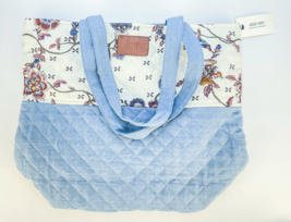 Matilda Jane Good Hart Jane Tote Bag Quilted Floral Chambray Large Cotton - £26.73 GBP