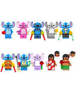 8/10Pcs Lilo & Stitch Minifigures Lilo Pelekai Stitch Angel Mini Block Brick Toy - $22.29 - $24.39