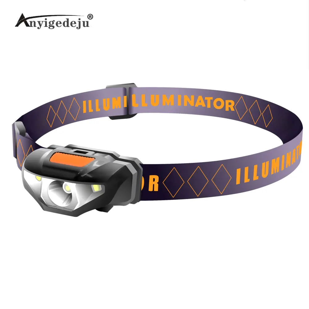 ANYIGEDEJU Mini Head Lamp 3 Modes Waterproof COB LED Flashlight Headligh... - $29.43