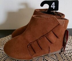 GARANIMALS~BABY/TODDLER Size 4 ~ Chestnut Color ~ Slip~On Bootie ~ Side ... - $20.00