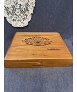 VTG all Wood Cigar Box &#39;Flor De Los Reyes&#39; Churchill Dominican Repub - $8.91