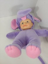 Cititoy Baby Doll Soft body purple elephant outfit costume vinyl head  - £19.35 GBP