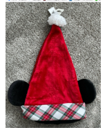 Disney Parks Mickey Mouse Santa Ears Hat NEW - £29.73 GBP