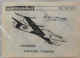 Airmodel Conversion Kit 1:72 Lockheed F-94 A,B,C Starfire Kit 157 - $22.75