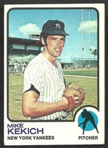 New York Yankees Mike Kekich 1973 Topps Baseball Card #371 vg/ex - $0.50