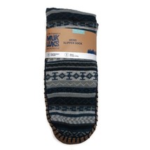 MUK LUKS Mens Slipper Socks Size L/XL Shoe Size 11/13 Blue I Warm Comfor... - $20.89