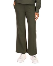 MSRP $98 Michael Kors Terry Kick Flare Pants Green Size Large - £28.24 GBP