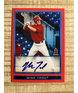 Mike Trout 2009 Red Autograph Facsimile RP Rookie Card - Los Angeles Angels - $3.00