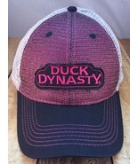 Duck Dynasty A&amp;E Pink Black White Shimmer Mesh Cap Trucker Hat Women Girl - $12.21 CAD