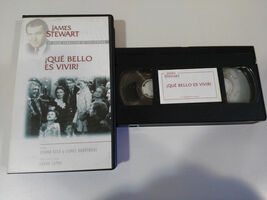 An item in the Movies & TV category: Que Bello es vivir ! Frank Capra Donna Reed James Stewart VHS Tape Spanish