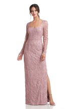JS Collections Giovanna Mesh Sequin Column Gown Wisteria Size 16 $298 - $98.01