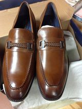 Cole Haan Men&#39;s Wagner Grand British Tan Leather Bit Loafers - 11.5M- Ne... - $225.00