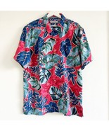 NWT Tommy Bahama Men&#39;s Silk Cool Max Crystal Cove Red Blue Button Floral... - £70.76 GBP