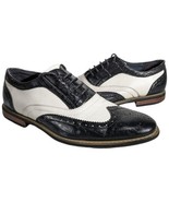 Formal Bruno Homme Wingtips Croc Shoes Mens Size 10.5 Prince-1 White Black - $64.35