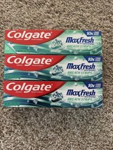(3) Colgate LOT Max Fresh Whitening Breath Strips Toothpaste 6.0 oz exp 2024+ - £7.58 GBP
