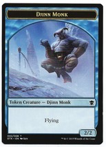 MTG Magic The Gathering Promo Djinn Monk Token Card Dragons of Tarkir - €2,13 EUR