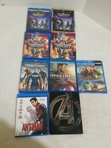 marvel blu ray lot of 7, Gardians 1, 2 and age of ultron steelbook,Captain . - £44.60 GBP