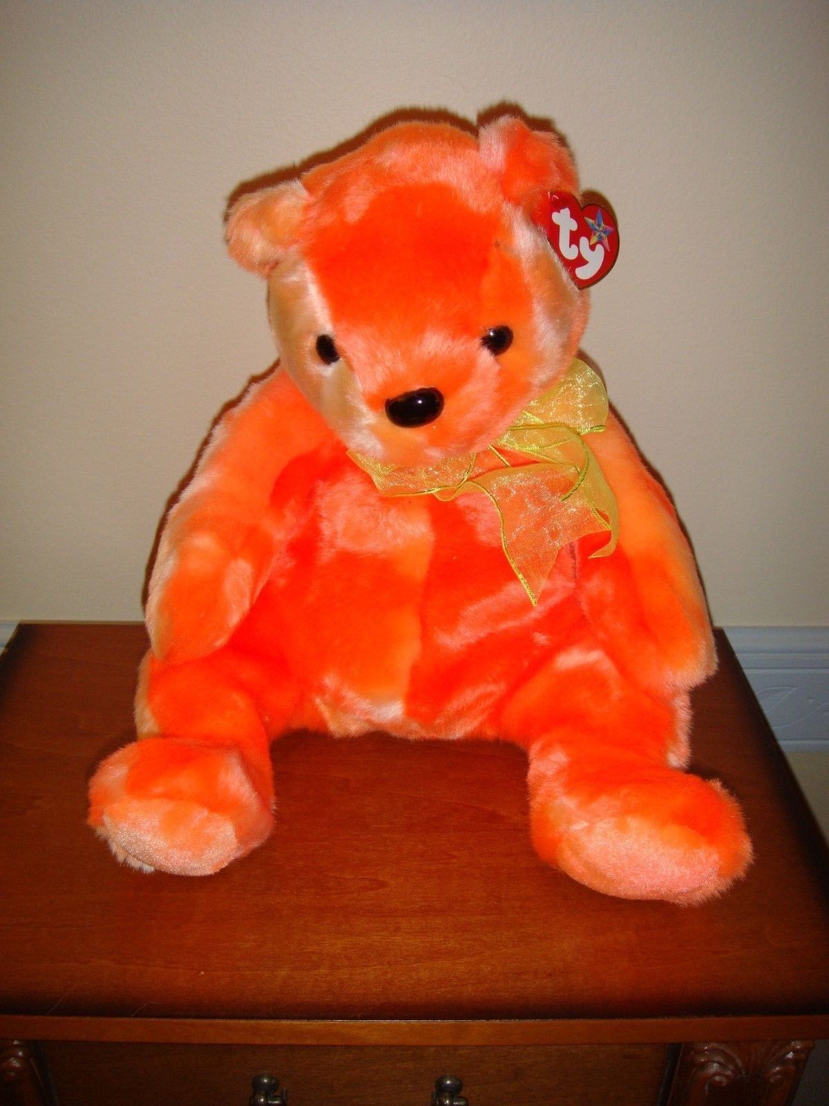 Primary image for Ty Beanie Buddy Tangerine Orange Bear