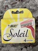 Bic Soleil Womens Blades 4 Cartridges Refills Shavers Razors Soothing Moisture - £6.95 GBP