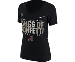 Alabama Crimson Tide Womens Nike 2017 National Champs Kings of Confetti T-Shirt  - £11.84 GBP