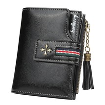 Fashion Small Oil wax Leather Wallet Women Stylish Zipper &amp; Hasp Card Wallet Wom - £28.93 GBP