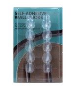 Household Trends Transparent Self-Adhesive Wall Hooks, 10 hooks per pack - £2.71 GBP