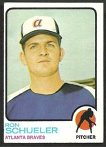 Atlanta Braves Ron Schueler Rookie Card RC 1973 Topps Baseball Card #169 vg - £0.39 GBP