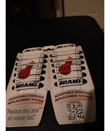 SKOOTZ Licensed ADJUSTABLE SHOELACES Miami Heat Rare - $22.95 CAD