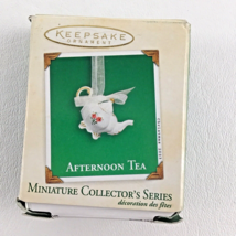 Hallmark Keepsake Christmas Ornament Miniature Afternoon Tea #1 New Vintage 2003 - £15.65 GBP