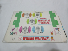 Signed Stennett 1977 BURGER CHEF TRIPLE PLAY FUN MEAL UNCUT  PITTSBURGH ... - £23.58 GBP