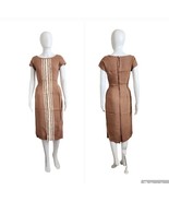 Vintage 50s Betty Barclay Linen/cotton Wiggle Pencil Dress W24&quot; - $49.50