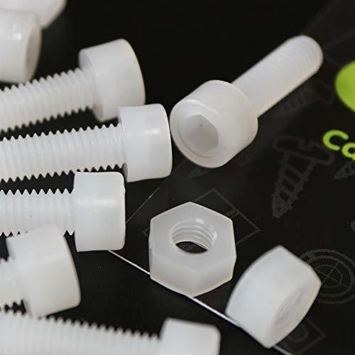 10x PVDF Socket Head, hex Head, Plastic Machine Screws, M6 x 20mm, Bolts... - $24.74