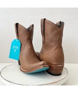 Lane EMMA JANE Womens Cowboy Bootie 9.5 Brown Western Cowgirl Short Ankle Boots - $184.93 CAD