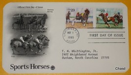 First Day Cover- Sports Horses- Harness Racing &amp; Polo - $7.99
