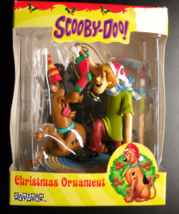 Trevco Christmas Ornament 2004 Scooby-Doo Shaggy in Santa Cap Scooby on Rug Box - £7.18 GBP