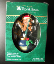 KMart Trim A Tree Christmas Ornament Santa Letter Mouse with Pen and Inkwell Box - £6.29 GBP