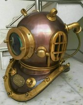 Antique us navy mark v vintage divers diving helmet full size scuba deep helmet - £1,078.15 GBP