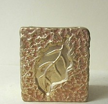Candle Holder Gold Block - $6.04