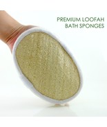 Exfoliating Loofah Bath Sponge Pads Pack Of 4 - Great For Exfoliating, S... - £5.46 GBP