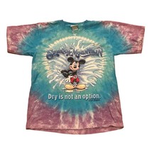 Vintage 90s Disney World Splash Mountain Dry is not an option Tie-Dye T-... - £63.94 GBP