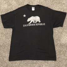 State of California Republic Bear T-Shirt Men&#39;s Large CA Logo Shirt - £7.95 GBP