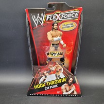 New Wwe Wwf Mattel Cm Punk Flexforce Wrestling Figure Hook Throwing Wcw Nwo Rare - $24.74