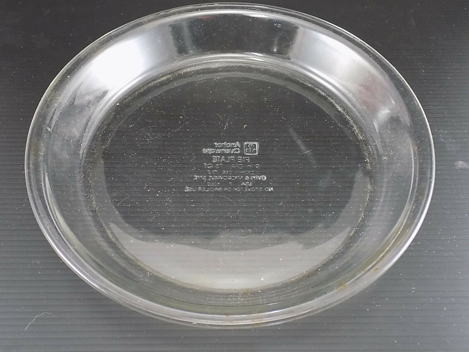Vintage Anchor Hocking Ovenware Clear Glass Pie Plate Baking Dish 9 Inch... - $5.93