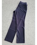 Lands' End Navy Starfish Mid Rise Slim Leg Elastic Pull On Pants SM Peti... - $21.78